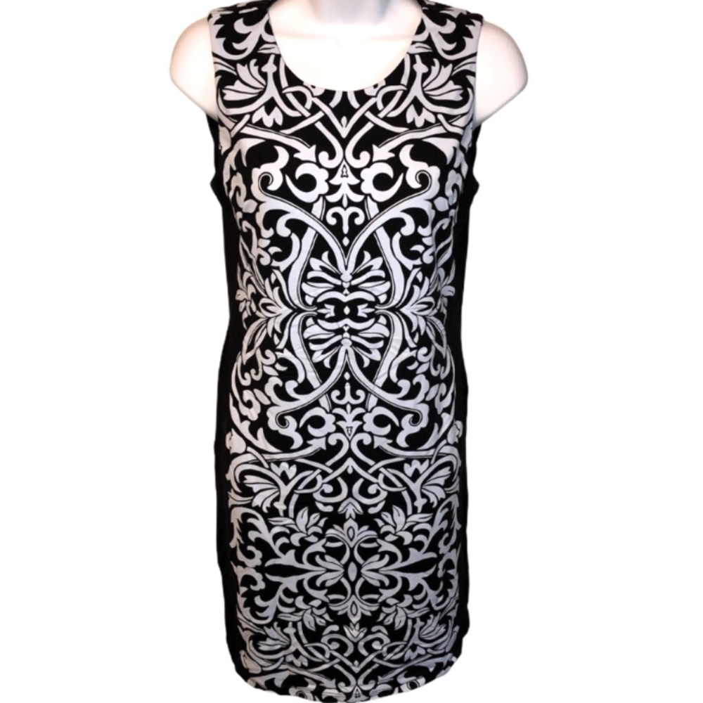 J. McLaughlin Sophia Dress Black Blue Small